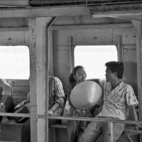 Crossing the Mekong on the ferry at Can Tho