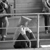 Crossing the Mekong on the ferry at Can Tho