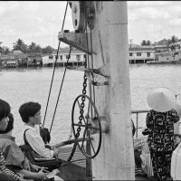 Crossing the Mekong on the ferry at Can Tho